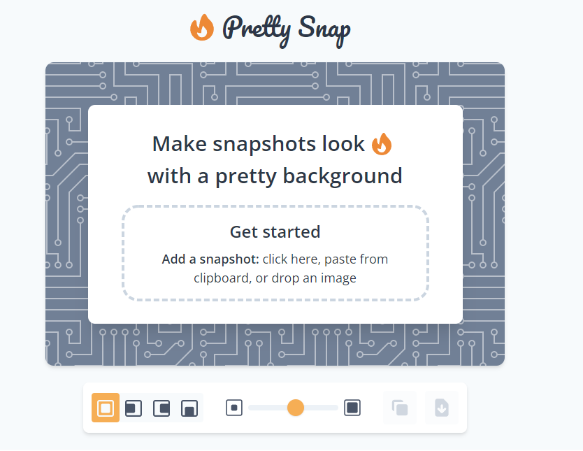 PrettySnap：一个在线美化截图的工具-自定义背景和边框功能